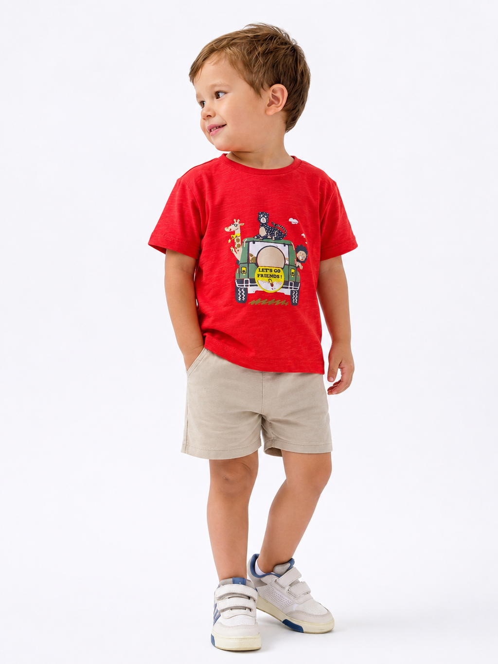 Boys’ Animal Bus Print T-Shirt